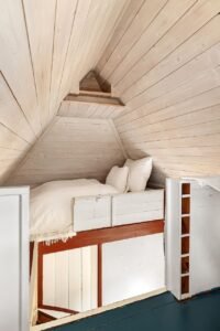 Loft beds are usually used in small rooms